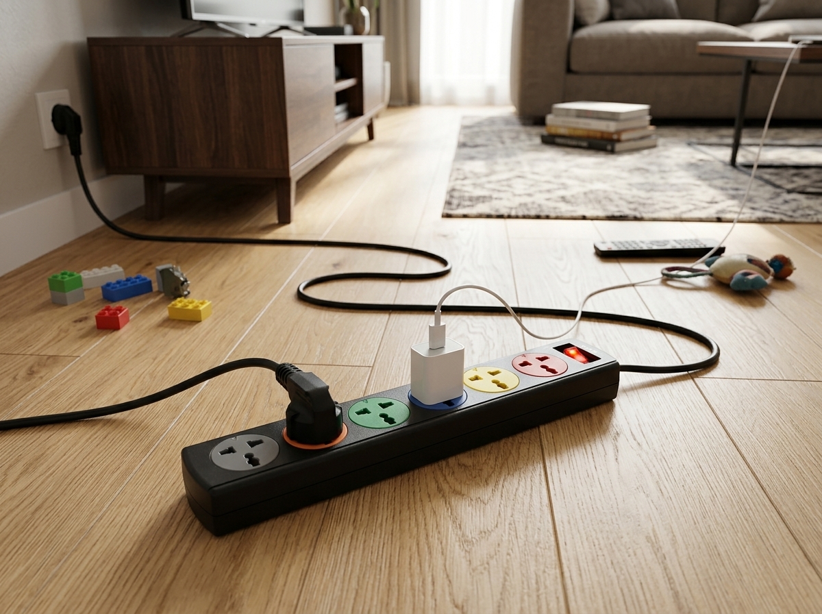 Ổ Cắm LiOA 6DND5.3.10 (6 Lỗ - 5m - 3 Lõi) Tiếp Địa An Toàn